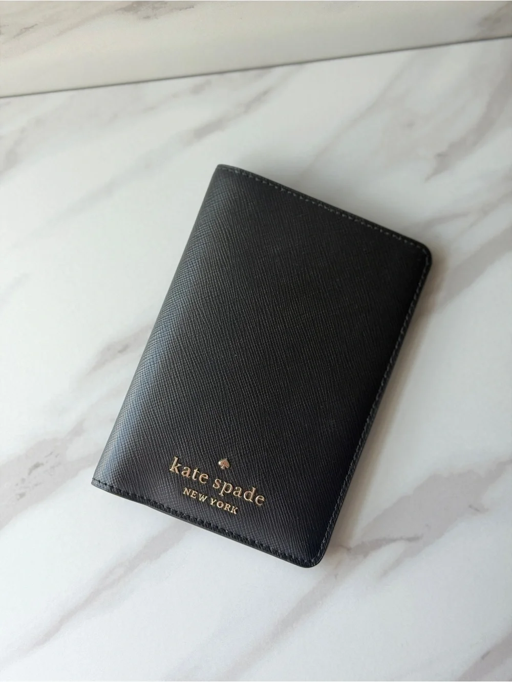 Kate Spade New York Black Leather Passport Holder